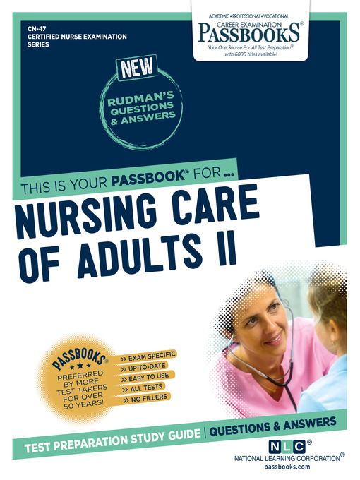 Title details for NURSING CARE OF ADULTS II by National Learning Corporation - Available